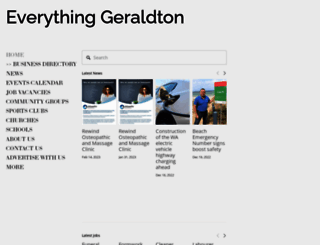 everythinggeraldton.com.au screenshot