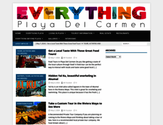 everythingplayadelcarmen.com screenshot