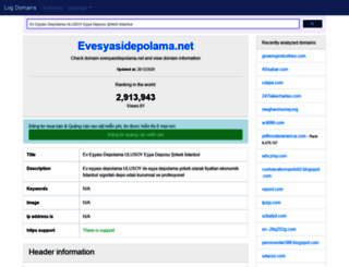 evesyasidepolama_net.domain.dolog.net screenshot