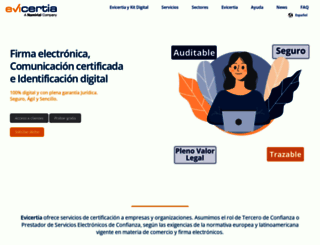 evicertia.com screenshot