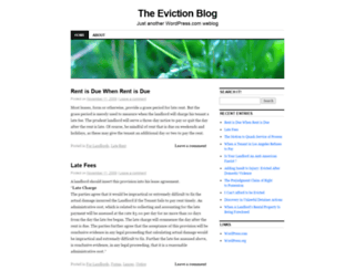 evictionblog.wordpress.com screenshot