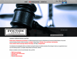 evictiongroup.com screenshot