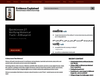 evidenceexplained.com screenshot