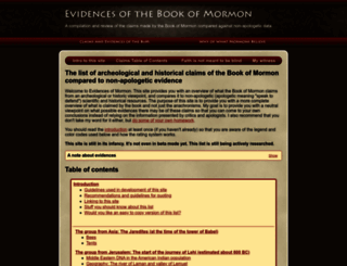 evidencesofmormon.org screenshot