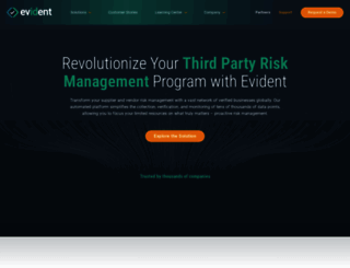 evidentid.com screenshot
