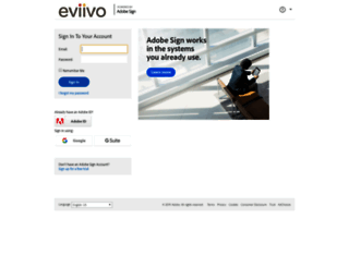 eviivo.na1.echosign.com screenshot