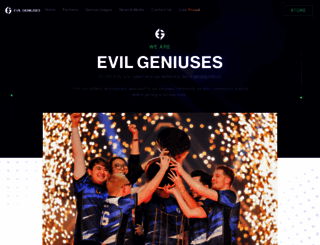 evilgeniuses.gg screenshot
