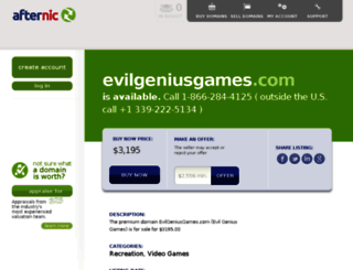 evilgeniusgames.com screenshot