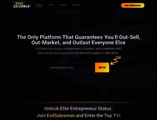 evilsalesman.com screenshot