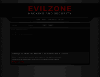 evilzone.org screenshot