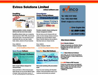 evinco-software.com screenshot