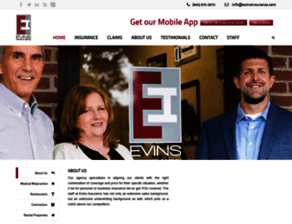 evinsinsurance.com screenshot
