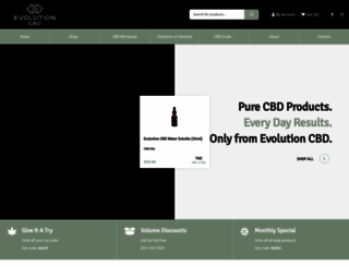 evolutioncbd.com screenshot