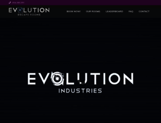 evolutionescaperooms.com screenshot