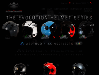 evolutionhelmets.com screenshot