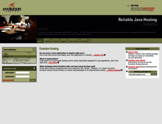 evolutionhosting.com screenshot