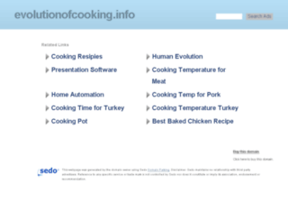 evolutionofcooking.info screenshot