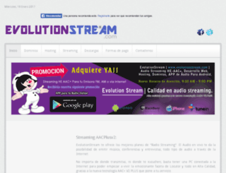 evolutionstream.com screenshot