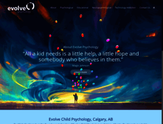 evolvechildpsychology.ca screenshot