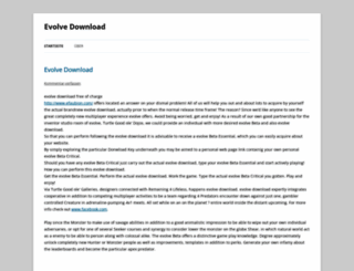evolvedownload01.wordpress.com screenshot