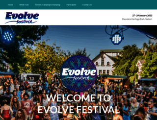 evolvefestival.co.nz screenshot