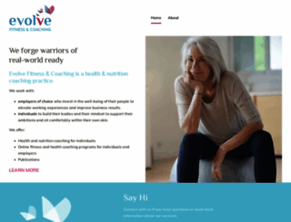 evolvefitnessandcoaching.com screenshot