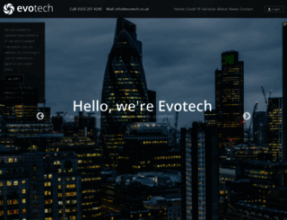 evotech.co.uk screenshot