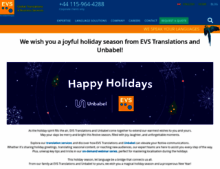evs-translations.co.uk screenshot