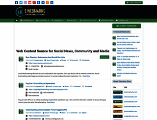 ewebmarks.com screenshot