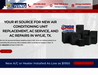 ewingairconditioningheating.com screenshot