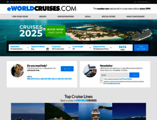 eworldcruises.com screenshot