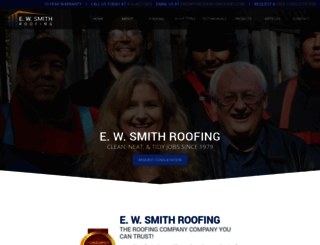 ewsmithroofing.com screenshot