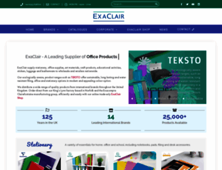 exaclair.co.uk screenshot