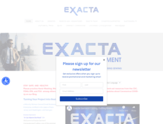 exactagarment.net screenshot