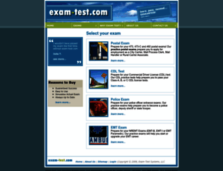 exam-test.com screenshot