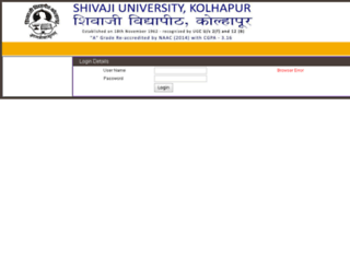 exam1.unishivaji.ac.in screenshot