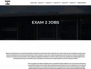 exam2jobs.com screenshot