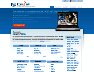 exam2win.com screenshot