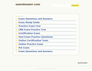 exambuzzer.com screenshot