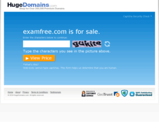 examfree.com screenshot