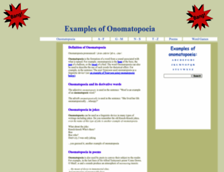 examples-of-onomatopoeia.com screenshot