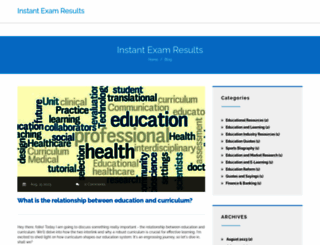 examresultsdeclared.in screenshot
