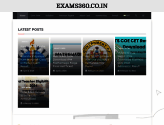 exams360.co.in screenshot