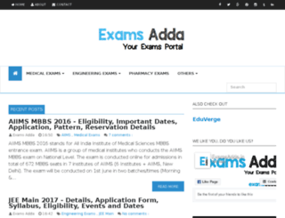 examsadda.in screenshot