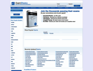 examsheets.com screenshot