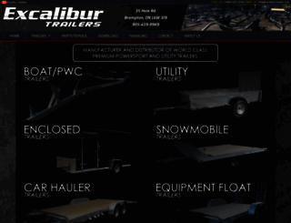 excalibur-trailers.com screenshot
