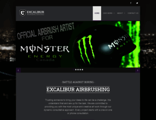 excaliburairbrushing.com screenshot