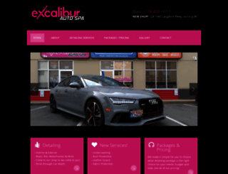 excaliburautospa.com screenshot