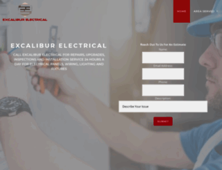 excaliburelectronics.com screenshot