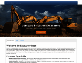 excavatorbase.com screenshot